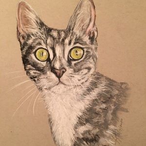 Custom OOAK Pet Portraits w/ certificate of authenticity by Artist of your Pet